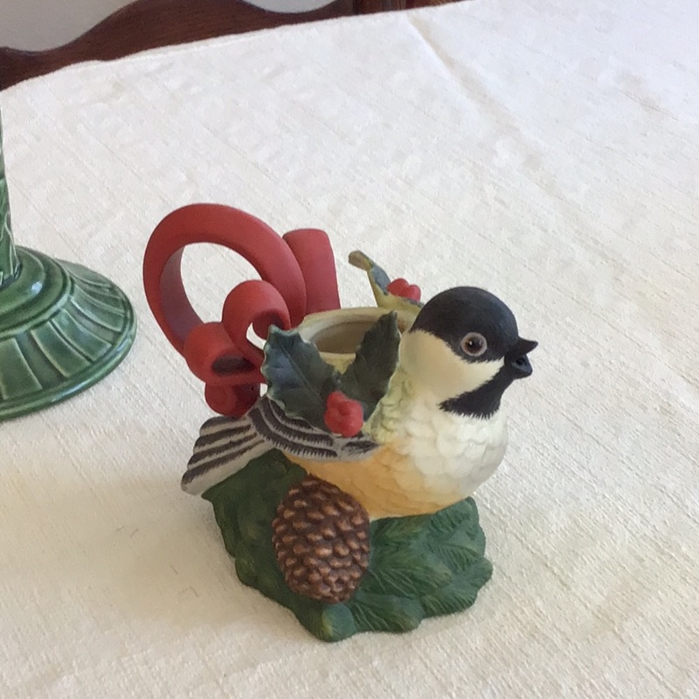Lenox Winter Greetings Chickadee Creamer.
